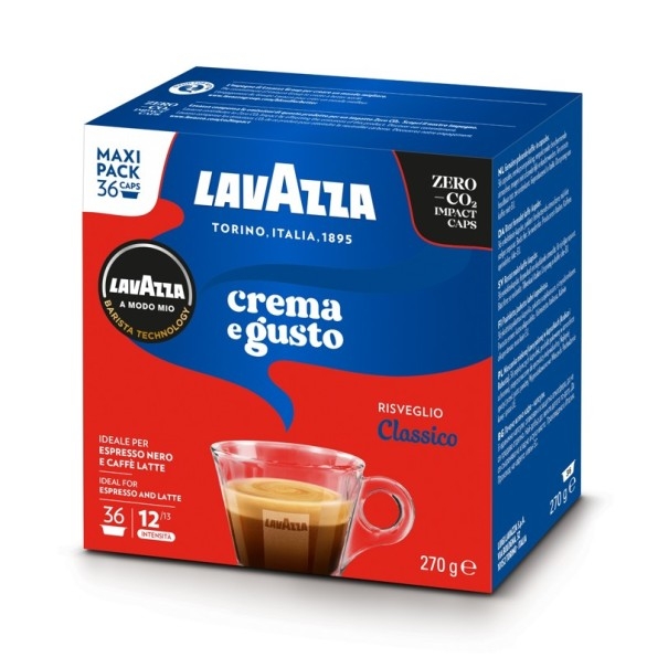 36 capsule compatibili A Modo Mio Lavazza Miscela Crema e Gusto Classico