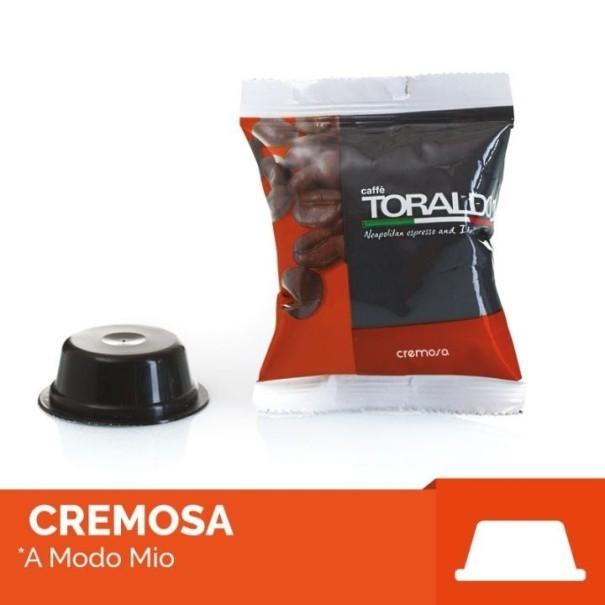 Caffè Toraldo Capsule Compatibili A Modo Mio Miscela Cremosa -Gusto Avvolgente