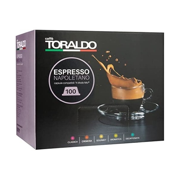 Capsule ToraldoCompatibili A Modo Mio Miscela Dek -Decaffeinato di Qualità
