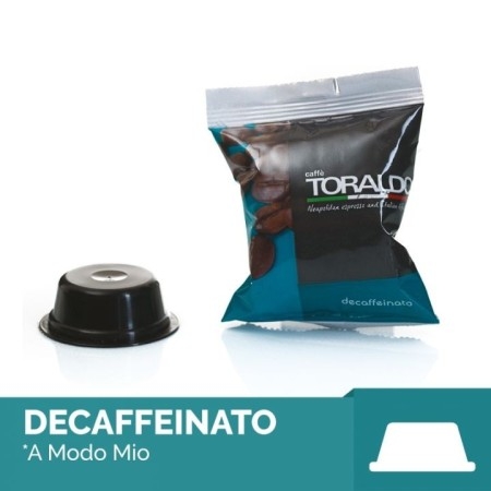 Capsule ToraldoCompatibili A Modo Mio Miscela Dek -Decaffeinato di Qualità