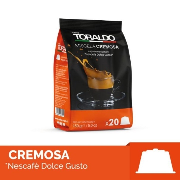 Caffè Toraldo Capsule Compatibili Dolce Gusto Nescafè Miscela Cremosa