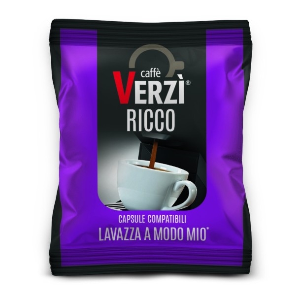 100 capsule compatibili A Modo Mio Caffè Verzi Miscela Aroma Ricco