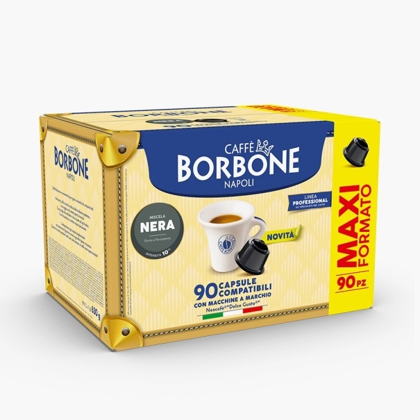 90 capsule compatibili Dolce Gusto Borbone Miscela Nera