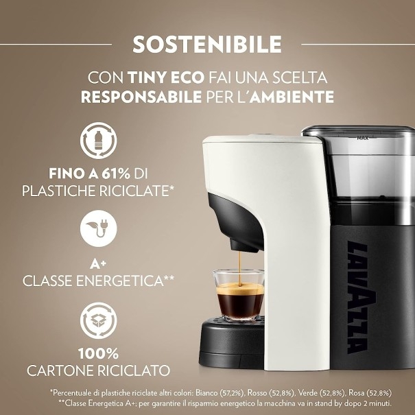 Macchina Da Caffè Tiny Eco Compatibile A Modo Mio offerta