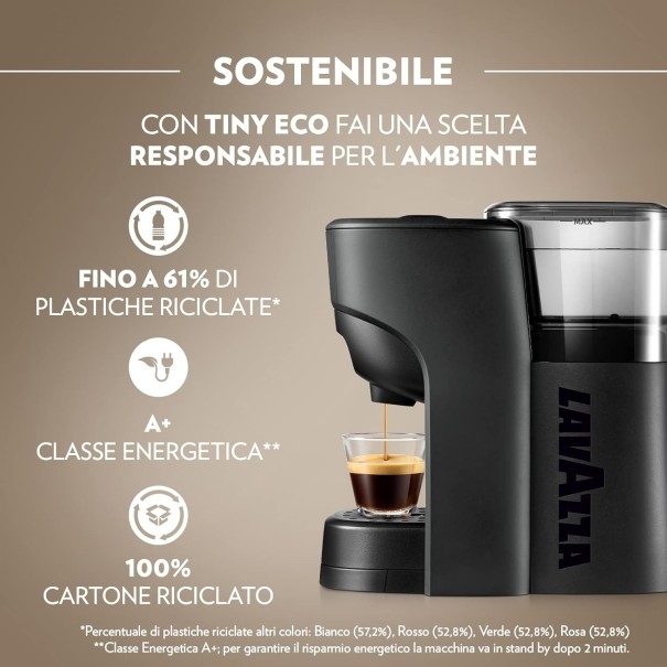 Macchina Da Caffè Tiny Eco Compatibile A Modo Mio offerta