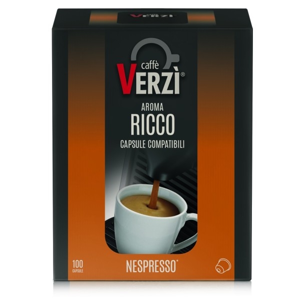 Capsule Caffè Verzì Miscela Ricco compatibili Nespresso | Aroma Intenso