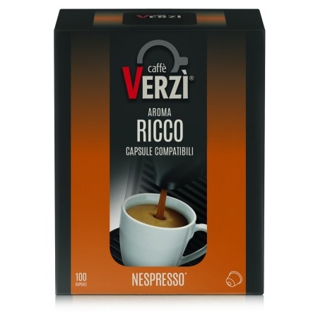 Capsule Caffè Verzì Miscela Ricco compatibili Nespresso | Aroma Intenso
