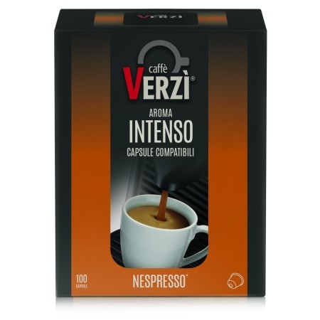Caffè VerZì Aroma Intenso – Capsule Compatibili Nespresso | Espresso Forte e Corposo