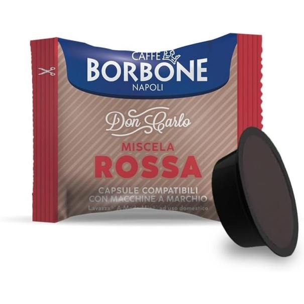 100 capsule compatibili A Modo Mio Borbone Miscela Don Carlo Rossa