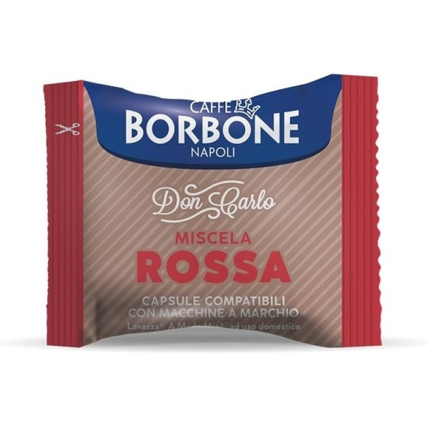 100 capsule compatibili A Modo Mio Borbone Miscela Don Carlo Rossa