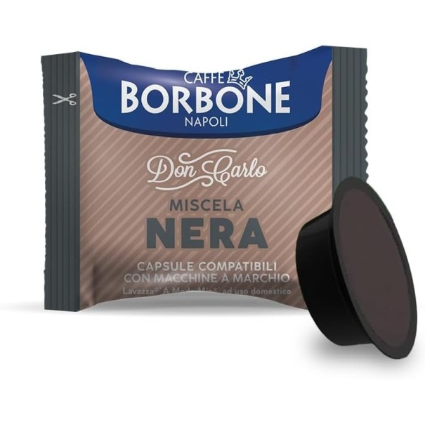 100 capsule compatibili A Modo Mio Borbone Miscela Don Carlo Nera