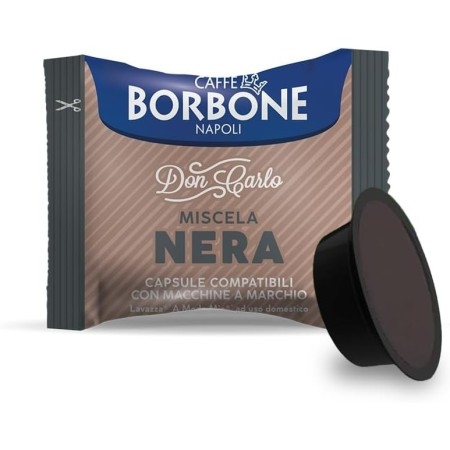 100 capsule compatibili A Modo Mio Borbone Miscela Don Carlo Nera