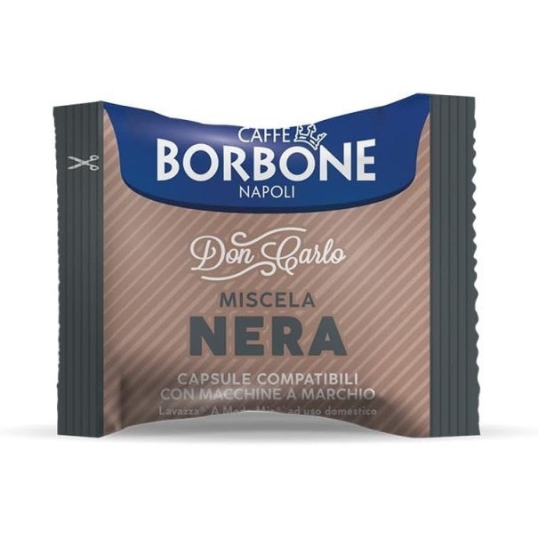 100 capsule compatibili A Modo Mio Borbone Miscela Don Carlo Nera