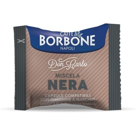 100 capsule compatibili A Modo Mio Borbone Miscela Don Carlo Nera