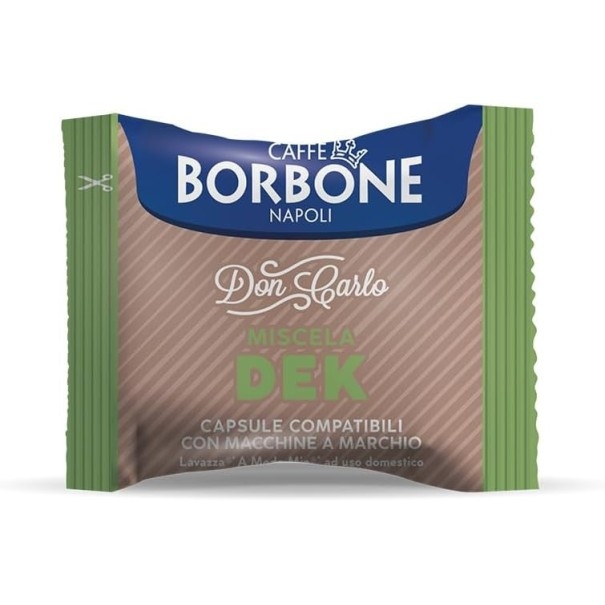 Caffè Borbone Miscela Verde Dek Don Carlo - Compatibili A Modo Mio