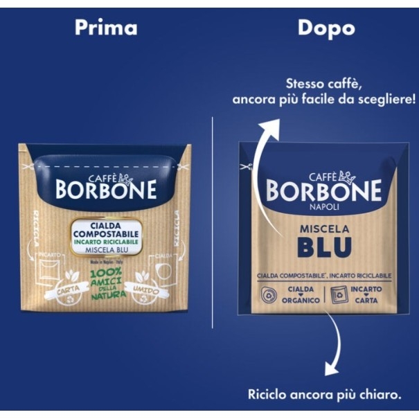 Cialde compatibili caffè Borbone Miscela Blu | IlCaffettiereAmbulante