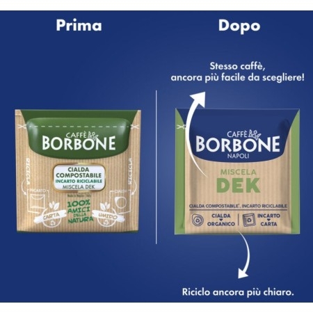 Cialde compatibili caffè Borbone Miscela Dek | IlCaffettiereAmbulante
