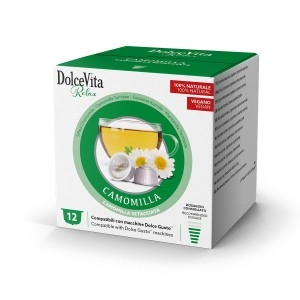 Dolce Vita Camomilla Bevanda in foglia di sola camomilla setacciata.