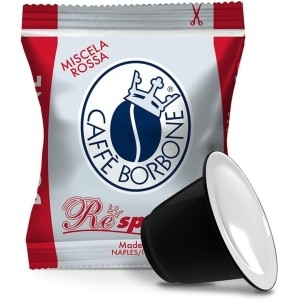 Miscela Rossa caffè Borbone in capsule compatibili Nespresso