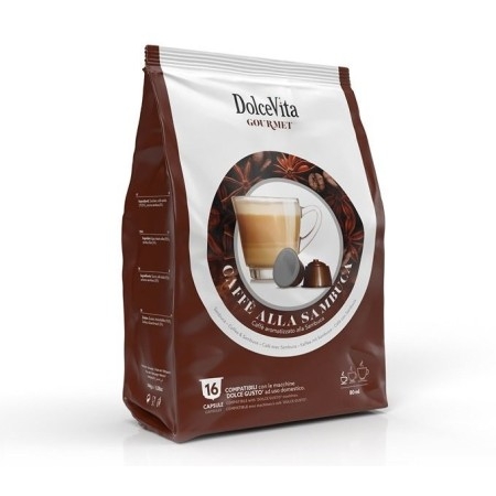 16 Capsule Dolce Vita Sambuca Compatibili Nescafè Dolce gusto