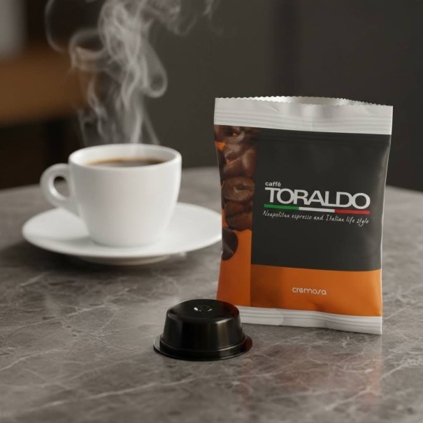 Caffè Toraldo Capsule Compatibili A Modo Mio Miscela Cremosa -Gusto Avvolgente