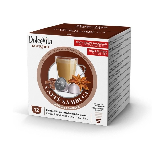 12 Capsule Dolce Vita Sambuca Compatibili Nescafè Dolce gusto