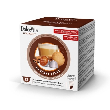 12 Capsule Dolce Vita Biscottone Compatibili Dolce Gusto Nescafé