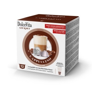 Dolce Vita Cappuccino Preparato solubile a base di caffè e latte.