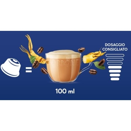 16 Capsule Caffè Borbone Super Ginseng Compatibile Dolce Gusto Nescafè