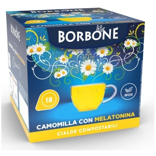 18 Cialde ESE 44 Borbone Camomilla e Melatonina Originali