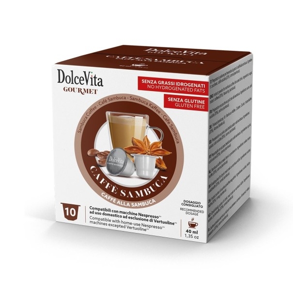 Capsule Caffè alla Sambuca Compatibili Nespresso – Dolce Vita (10 pz)