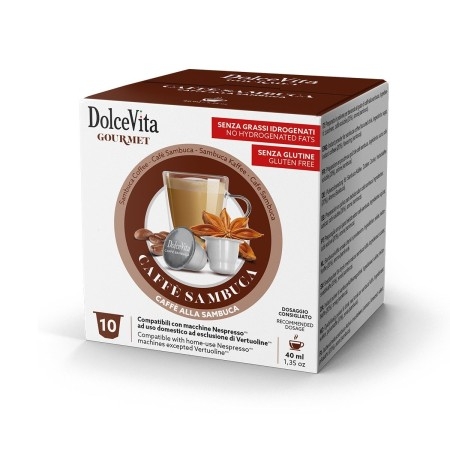 Capsule Caffè alla Sambuca Compatibili Nespresso – Dolce Vita (10 pz)