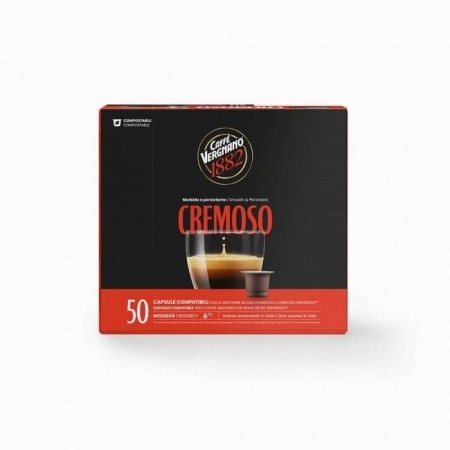Caffè Vergnano Èspresso1882 Cremoso | 50 Capsule Compatibili Nespresso