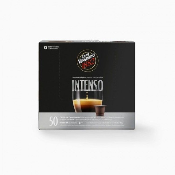 Caffè Vergnano Èspresso1882 Intenso | 50 Capsule Compatibili Nespresso