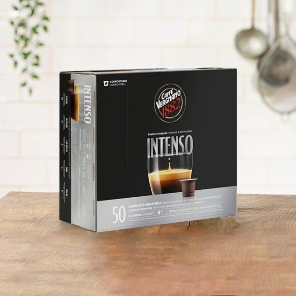 Caffè Vergnano Èspresso1882 Intenso | 50 Capsule Compatibili Nespresso