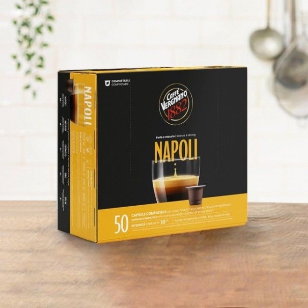 Caffè Vergnano Èspresso1882 Napoli | 50 Capsule Compatibili Nespresso