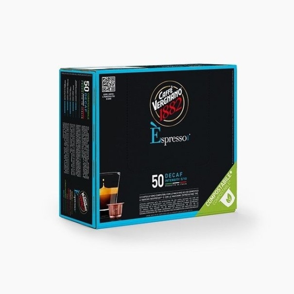 Caffè Vergnano Èspresso1882 Dec | 50 Capsule Compatibili Nespresso