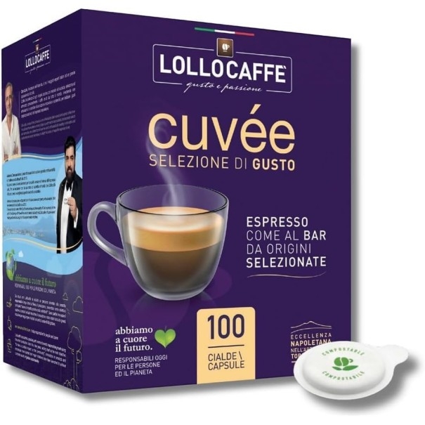 100 Cialde Lollo Caffè Miscela Gran Cuvée - ESE 44 mm