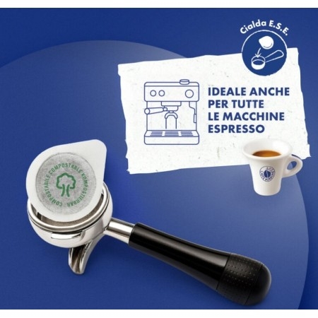 Caffè Borbone Miscela Blu Cialde ESE 44mm | Gusto Equilibrato e Corposo