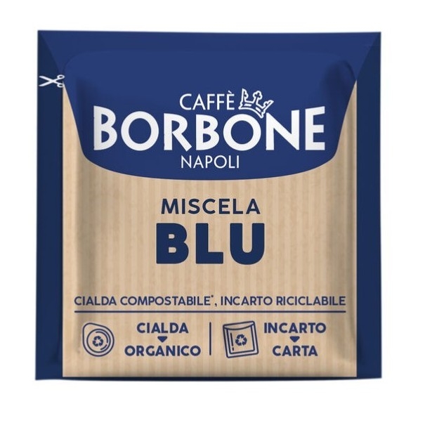 Caffè Borbone Miscela Blu Cialde ESE 44mm | Gusto Equilibrato e Corposo