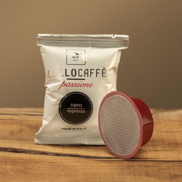 100 capsule compatibili A Modo Mio Lollo Caffè Miscela Nera