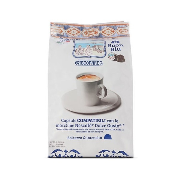 128 capsule compatibili Dolce Gusto ToDa Caffè Miscela Blu
