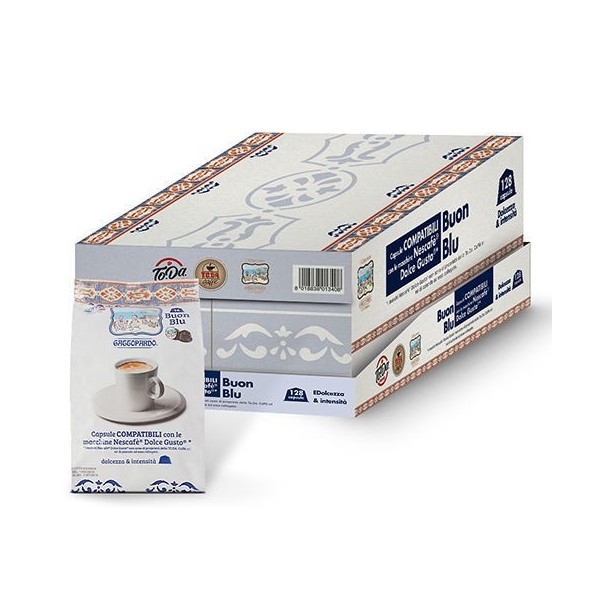 128 capsule compatibili Dolce Gusto ToDa Caffè Miscela Blu