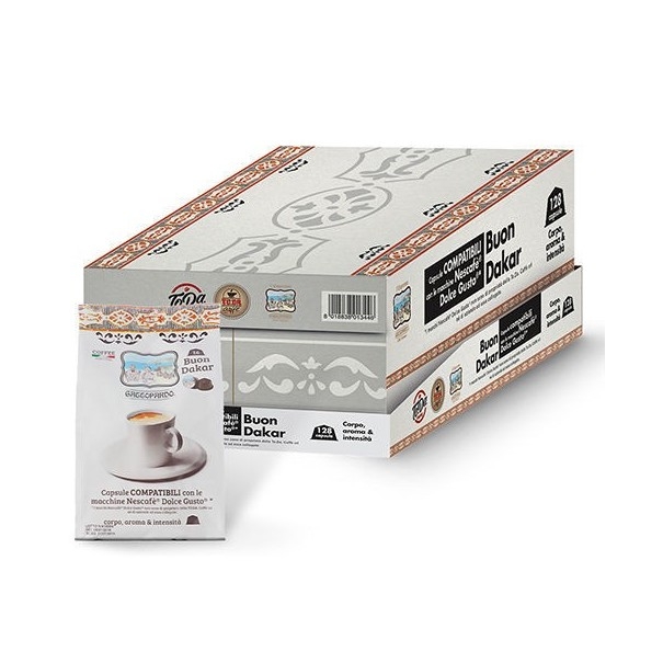 128 capsule compatibili Dolce Gusto ToDa Caffè Miscela Dakar