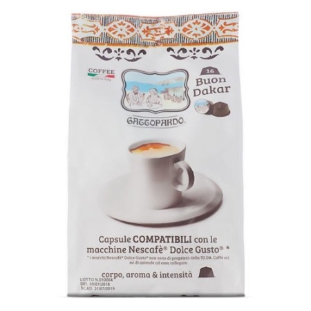128 capsule compatibili Dolce Gusto ToDa Caffè Miscela Dakar