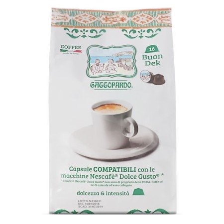 128 capsule compatibili Dolce Gusto ToDa Caffè Miscela Dek
