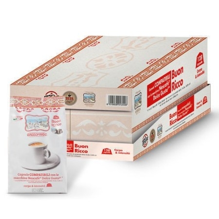 128 capsule compatibili Dolce Gusto ToDa Caffè Miscela Gusto ricco