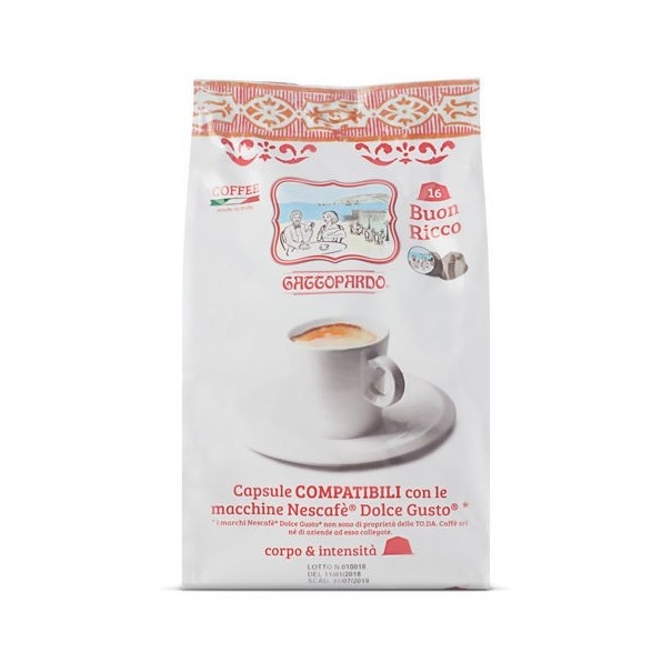 128 capsule compatibili Dolce Gusto ToDa Caffè Miscela Gusto ricco