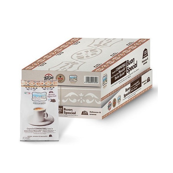 128 capsule compatibili Dolce Gusto ToDa Caffè Miscela Special Club
