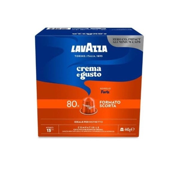 Espresso Caffè Lavazza Crema e Gusto Forte capsule compatibili Nespresso